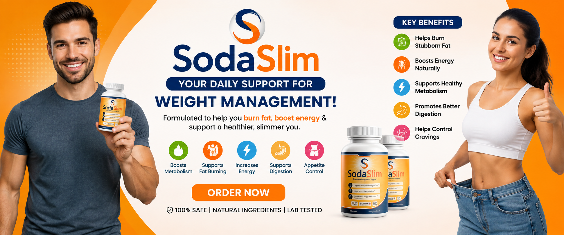 SodaSlim benefits: boosts metabolism, supports fat burning, increases energy